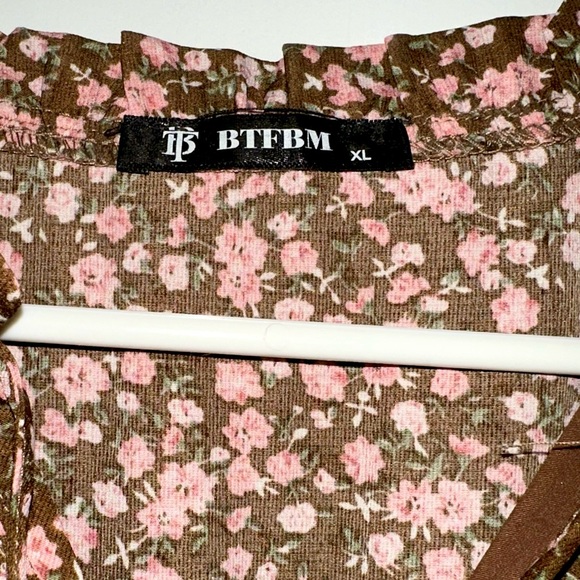 Floral Print Midi Dress🤎 - Picture 3 of 4